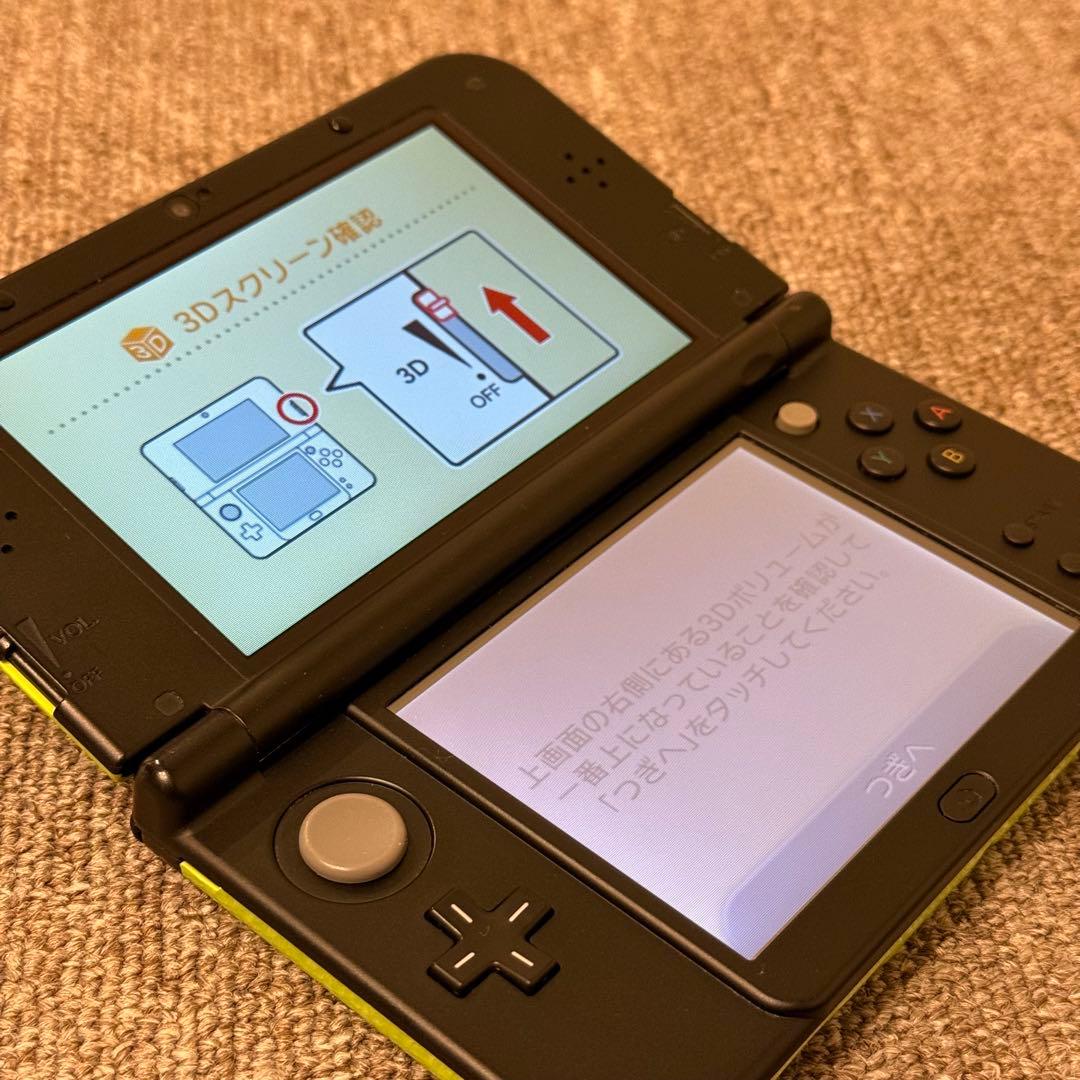 Newニンテンドー3DS LL ライム×ブラック 上IPS搭載