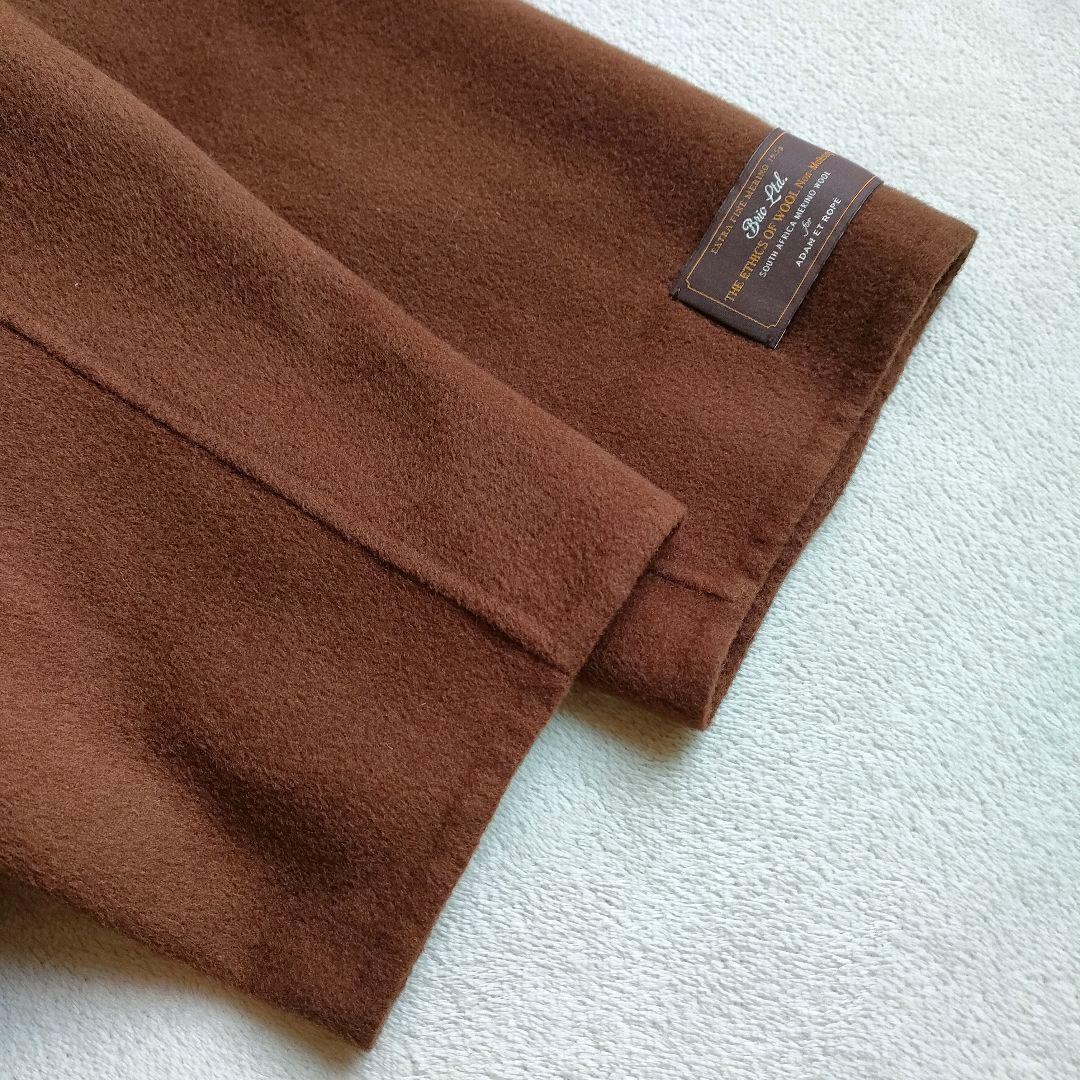 ADAM ET ROPE ダブルフェイス セミダブル コート マフラー付き