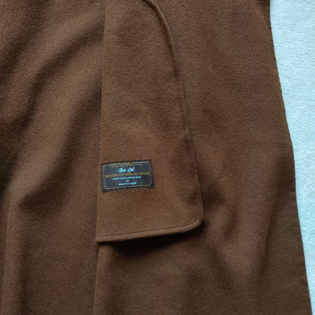 ADAM ET ROPE ダブルフェイス セミダブル コート マフラー付き