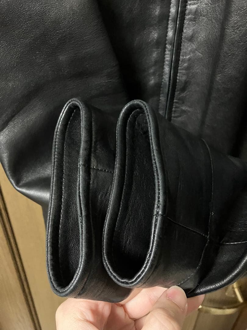 gucci トムフォード期　ラムレザージャケット　ジップアップ