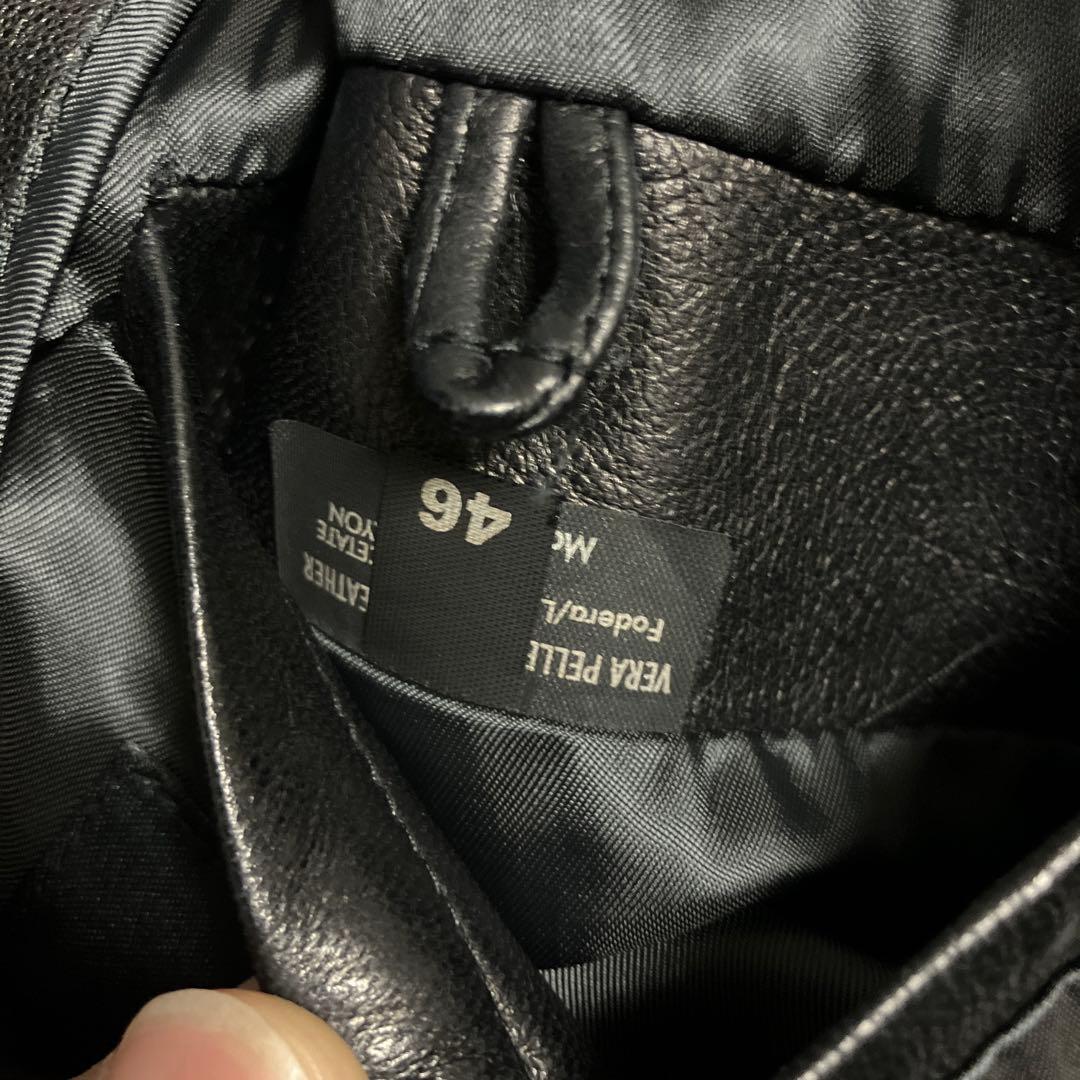 gucci トムフォード期　ラムレザージャケット　ジップアップ
