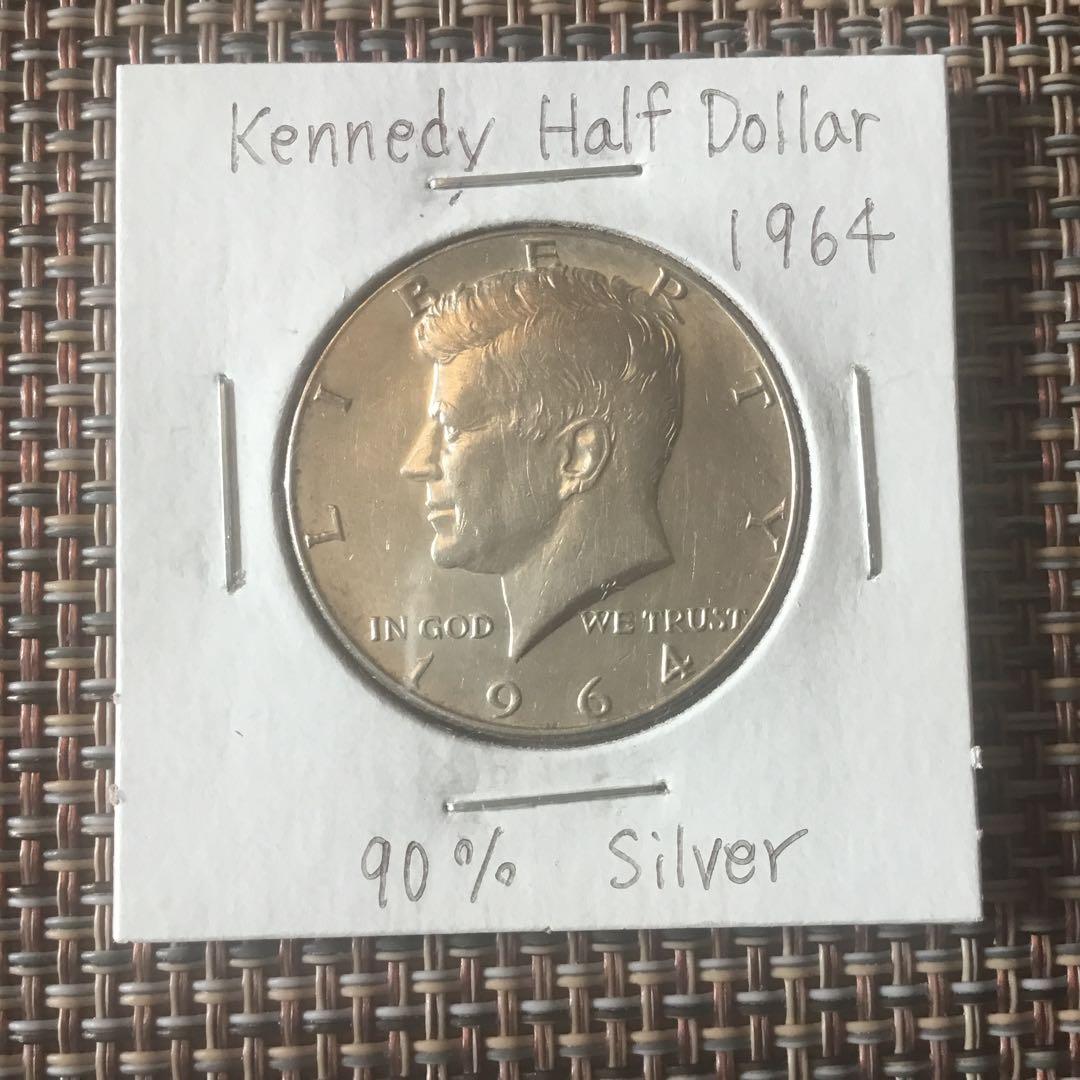 1964ケネディハーフダラー銀貨