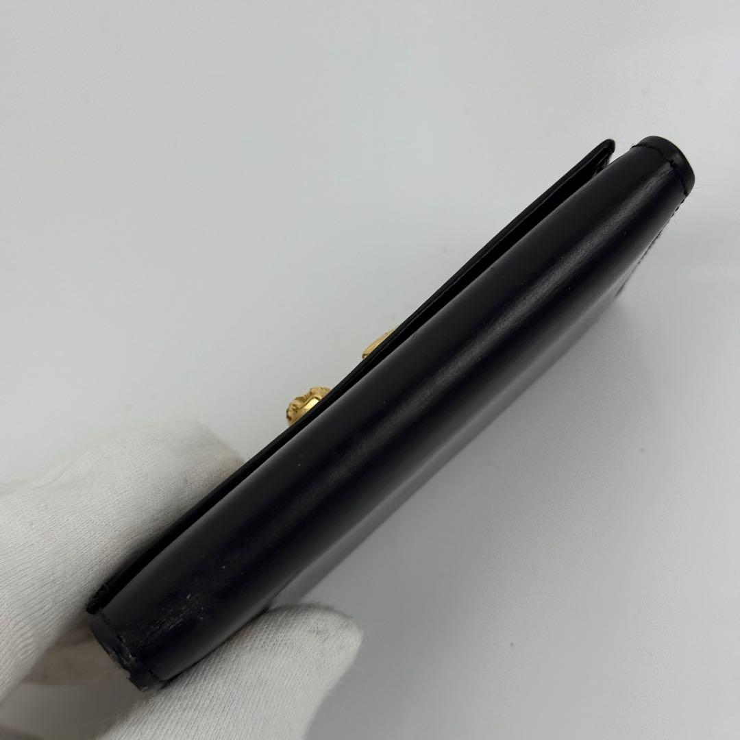 Cartier パンテール 6連キーケース レザー ゴールドロゴ ブラック