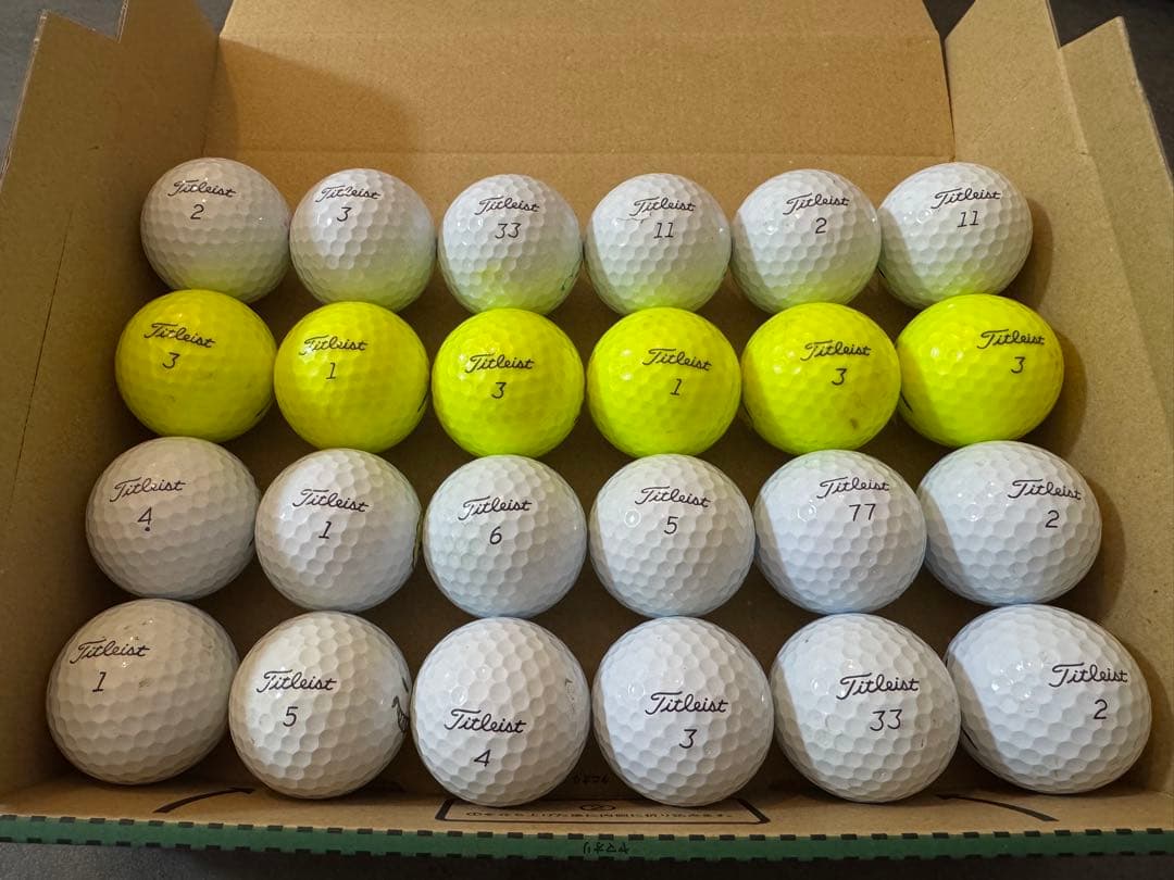 Titleist Pro V1 2025 白 黄 ボール タイトリスト TP5