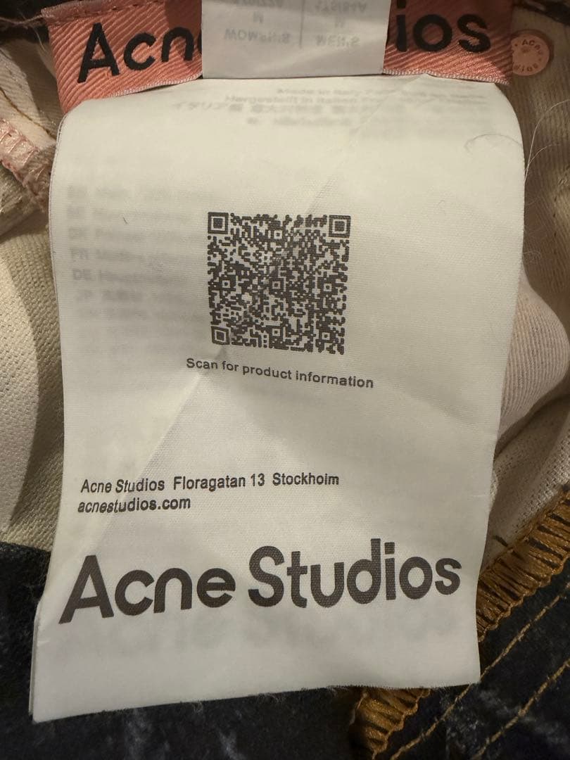 Acne Studios トロンプルイユ　デニム　チェーン柄　午年