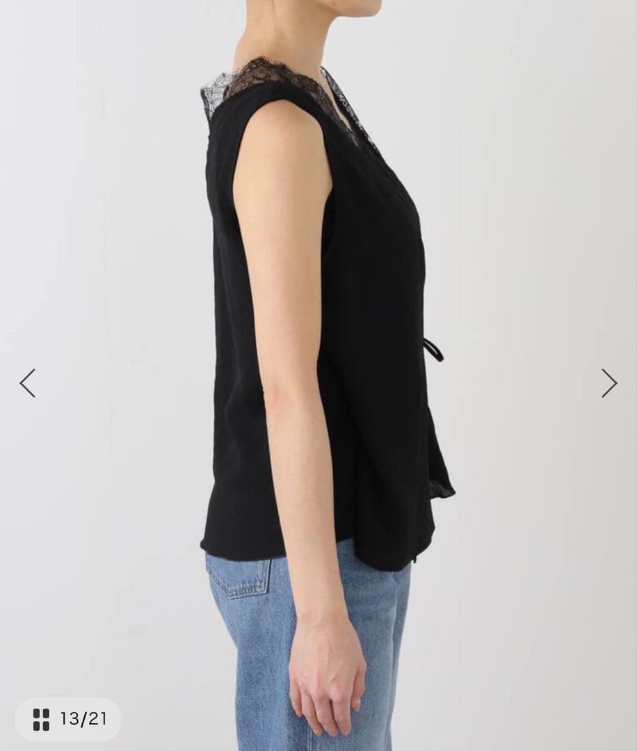 【新品タグ付き】plage solstiss frenchlaceレースジレ