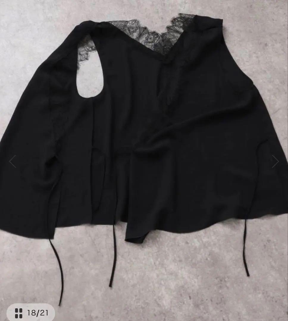 【新品タグ付き】plage solstiss frenchlaceレースジレ