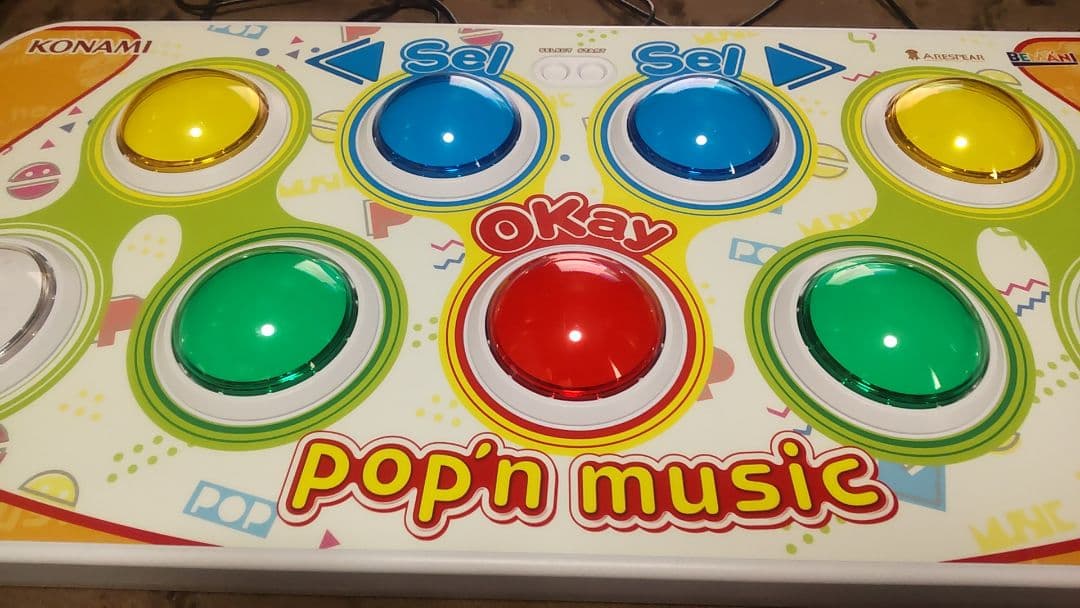 ポップンミュージック プレミアムコントローラー 完動品 低ストローク