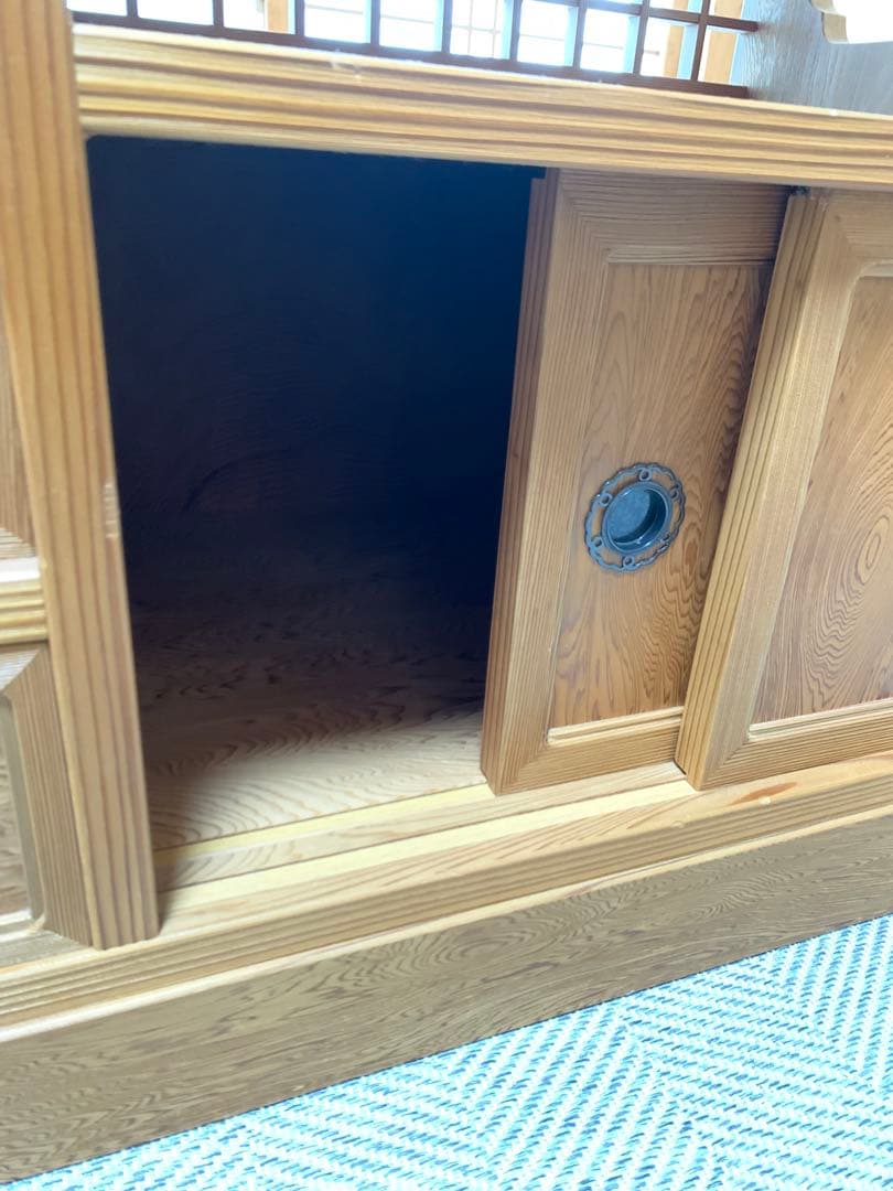 屋久杉　茶箪笥　工芸家具　　　　古典木工社製　希少