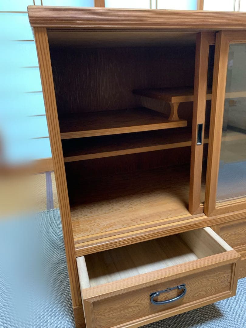屋久杉　茶箪笥　工芸家具　　　　古典木工社製　希少