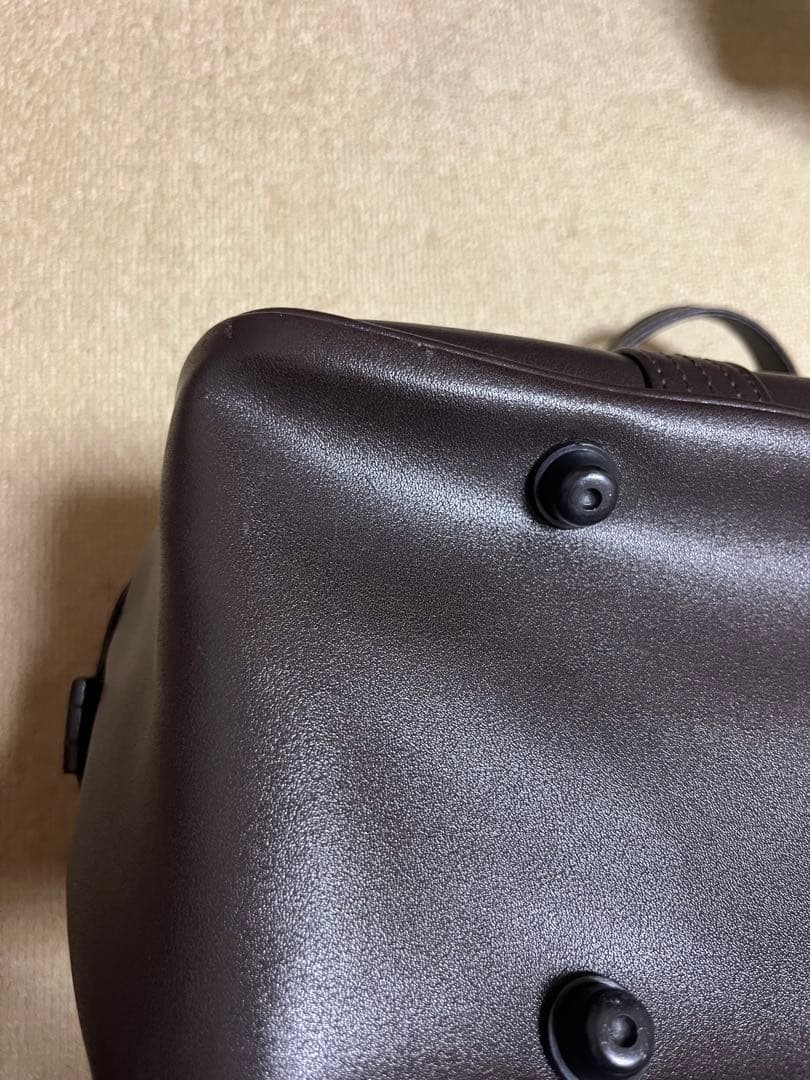 合皮スクールバック茶（16L）女神刺繍 イーストボーイ