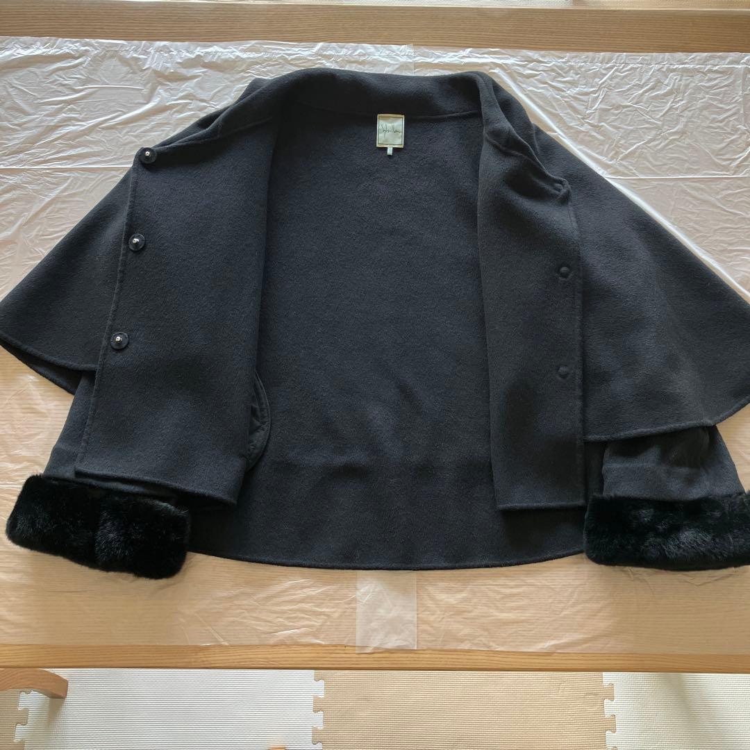 ★再★値下げ致します★ シビラケープポンチョコート　サイズM ファー　取り外し可