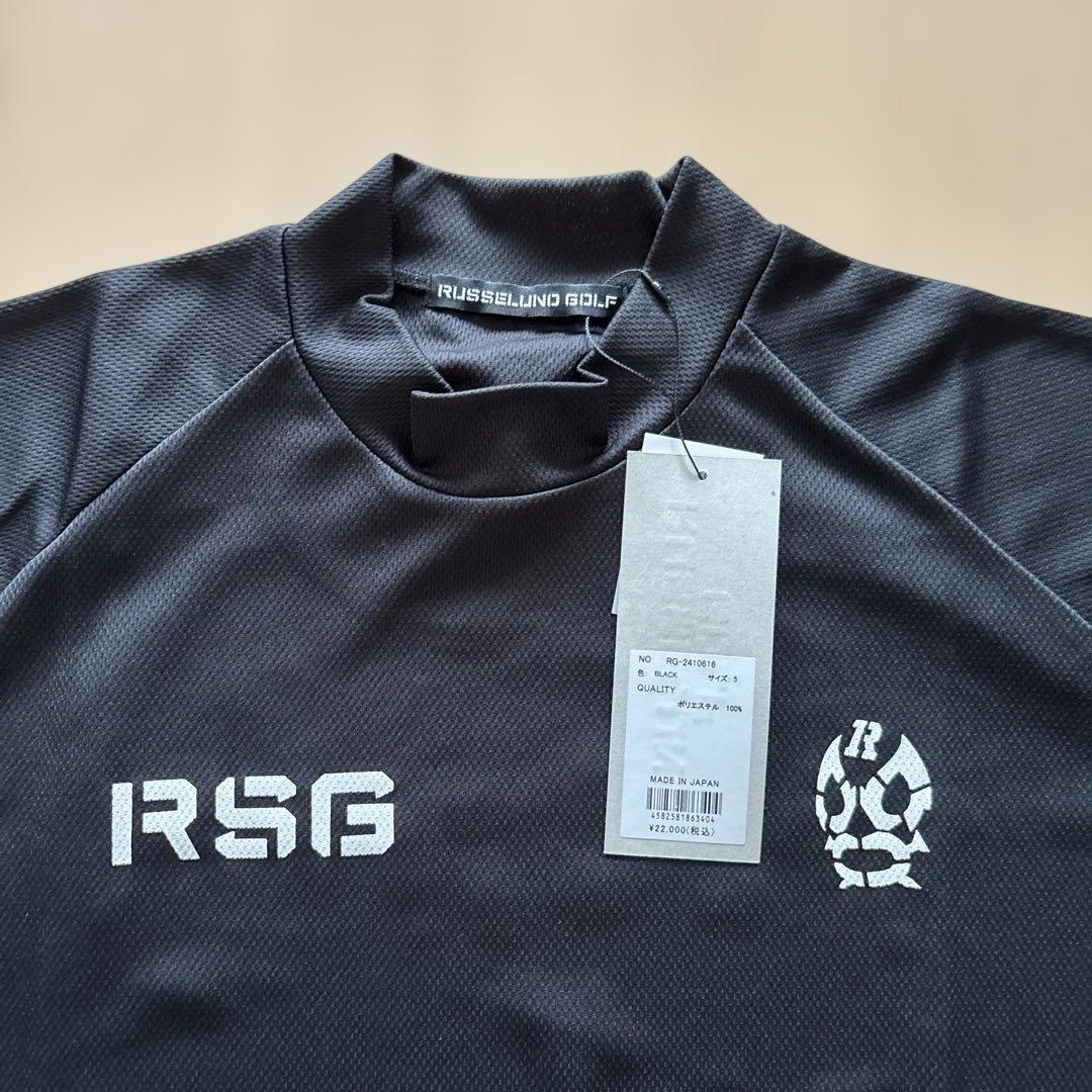 ☆新品☆RUSSELUNO GOLF ラッセルノブラック半袖シャツ サイズL