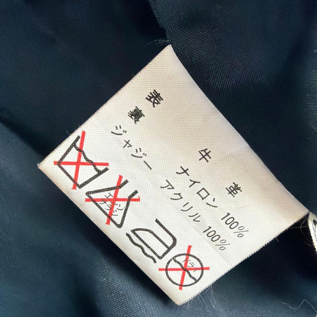 希少 gilet ジレ vintage 牛革 レザー ジャケット ブルゾン 黒