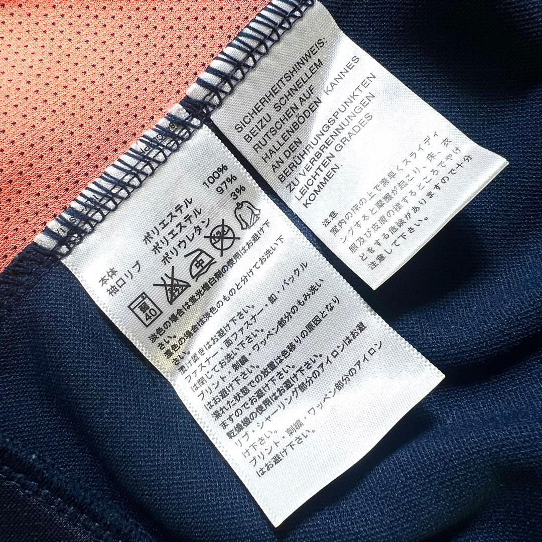 【美品】アディダス　スリーストライプ　トラックジャケット　ジャージ　ネイビー　O