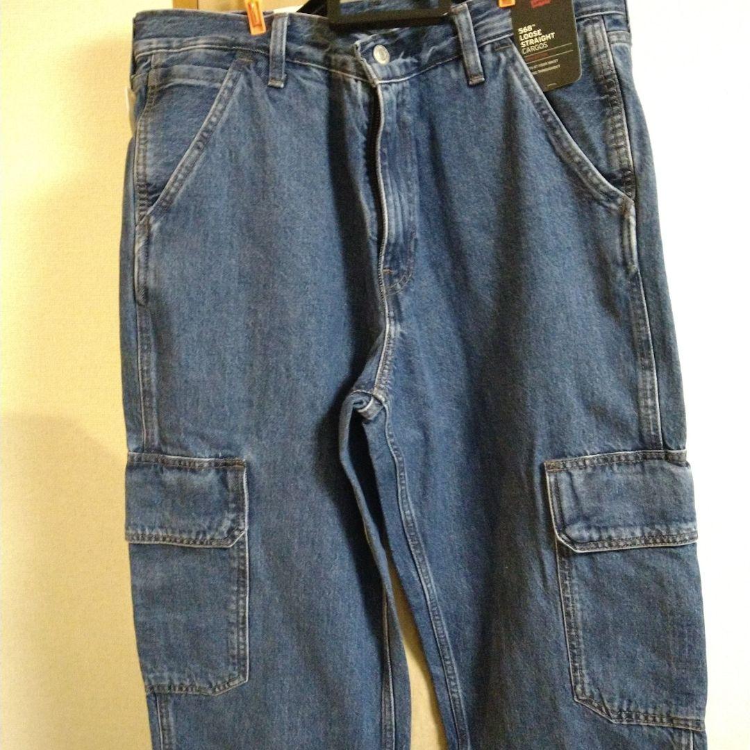 新品　Levi's 568 ル―ズストレ―トカーゴ　 W32 L30 ブルー