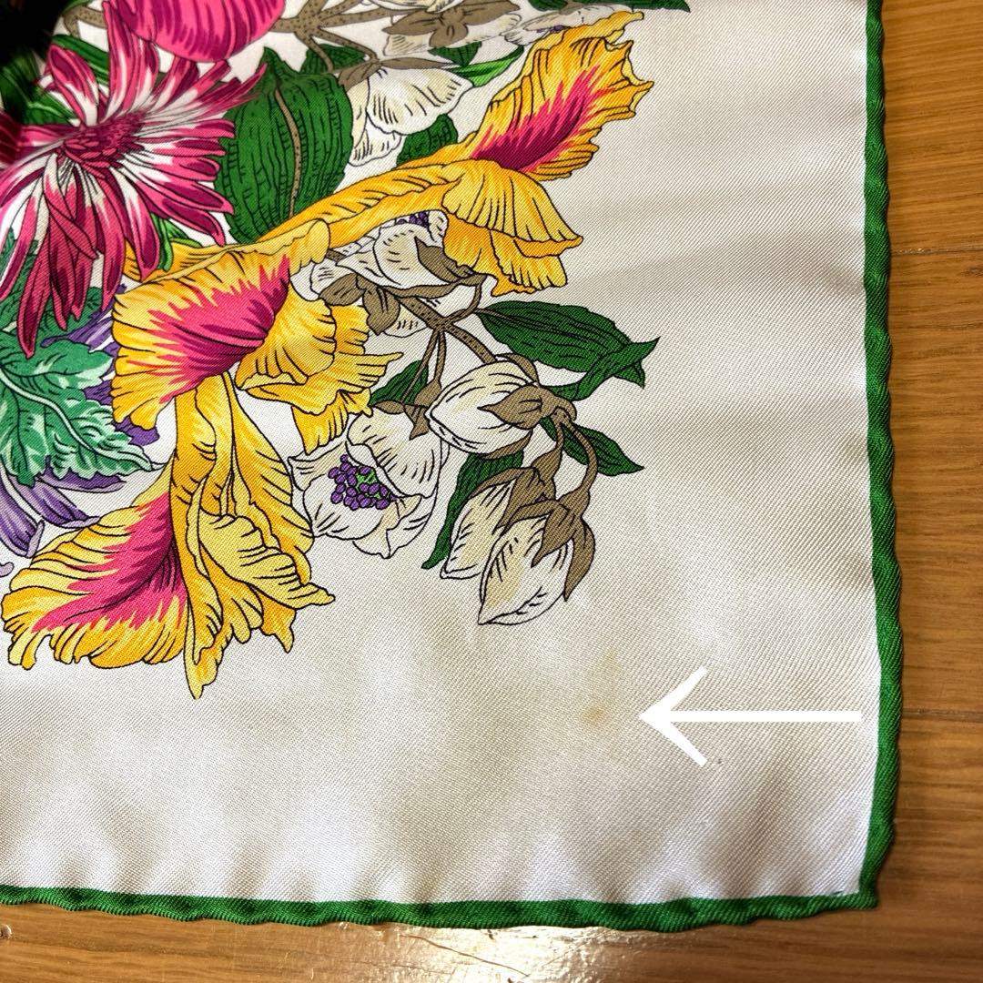 超希少　GUCCI 大判 スカーフ★ヴィンテージ★イタリア製