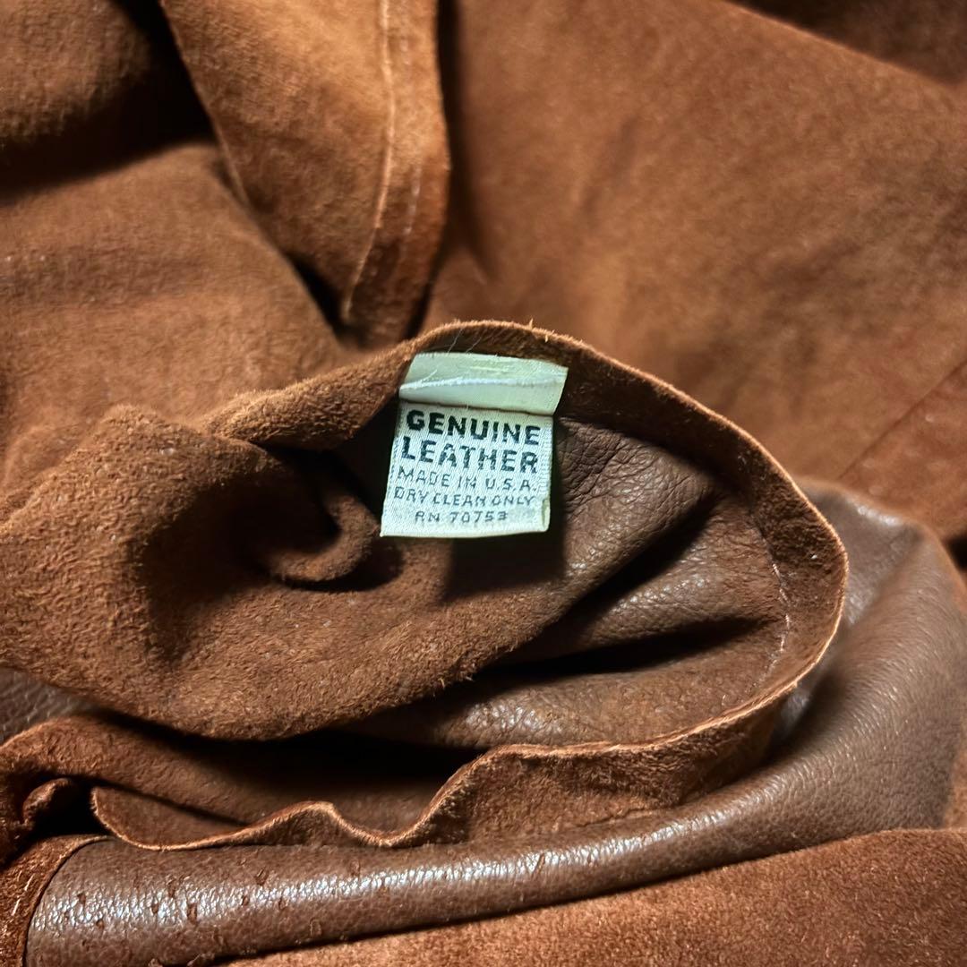 【希少】eddie bauer リアルレザースウェードシャツ