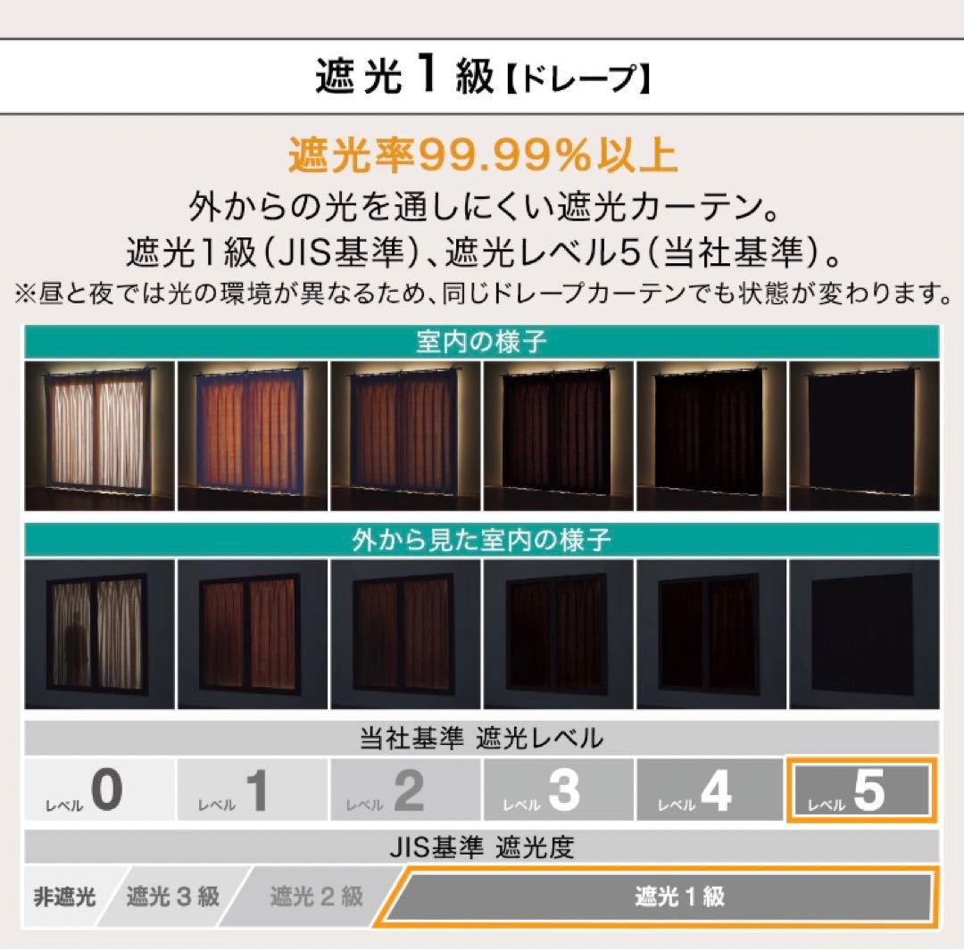 100×200【ニトリ】カーテン：大人気アルノーベージュ×レースカーテンセット