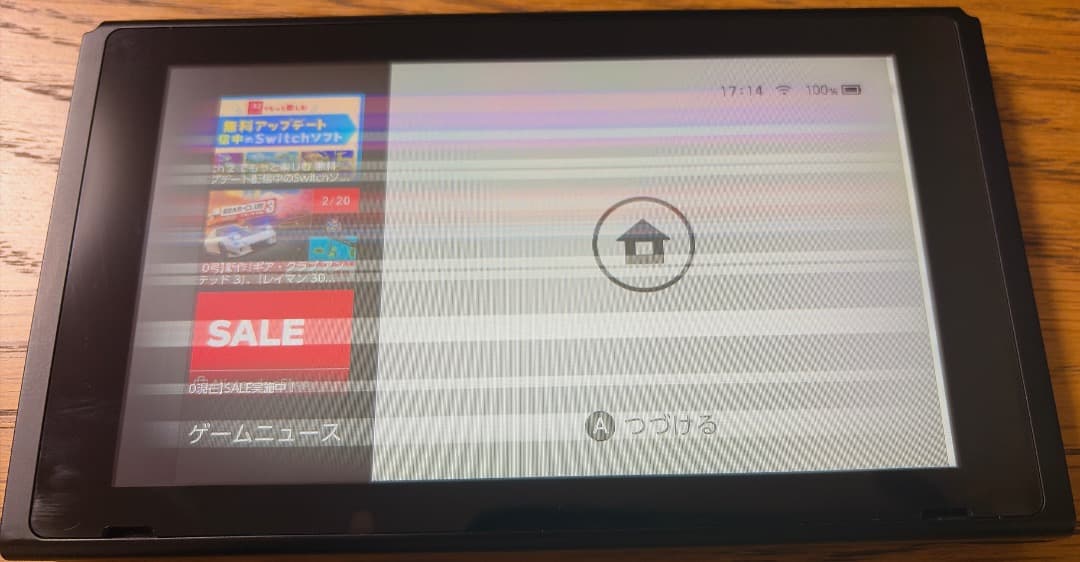 Switch初期型 箱付属品完備 TV出力OK 訳あり（液晶不良・ドリフトあり）