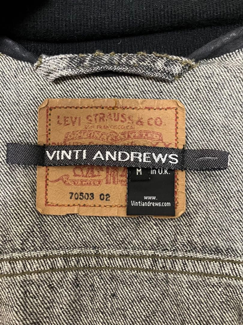 VINTI ANDREWS マルチカラーデニムジャケット M