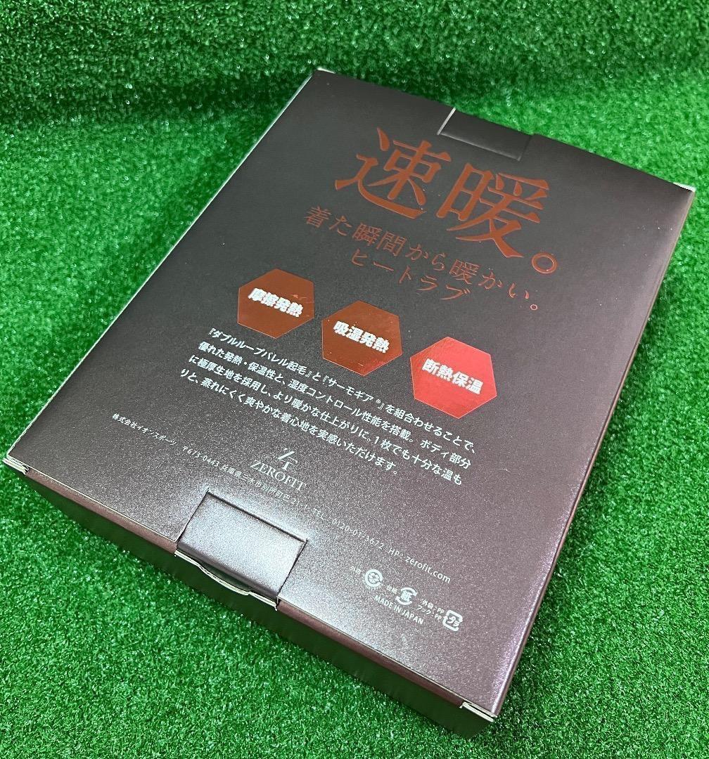 25モデル　ZEROFIT 速暖。HEATRUB モックネック( L )ブラック