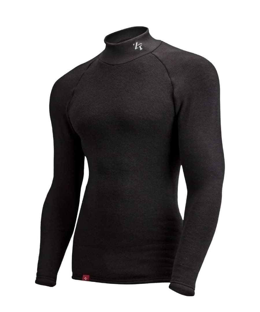 25モデル　ZEROFIT 速暖。HEATRUB モックネック( L )ブラック