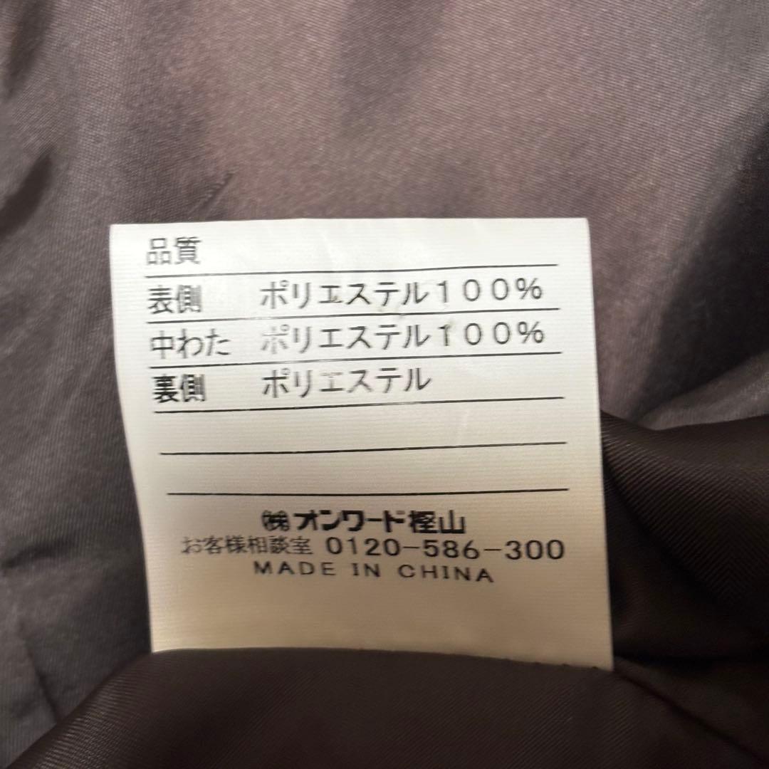 【ニコニコ】J.PRESS スタンドカラーロングコート　ダークブラウン