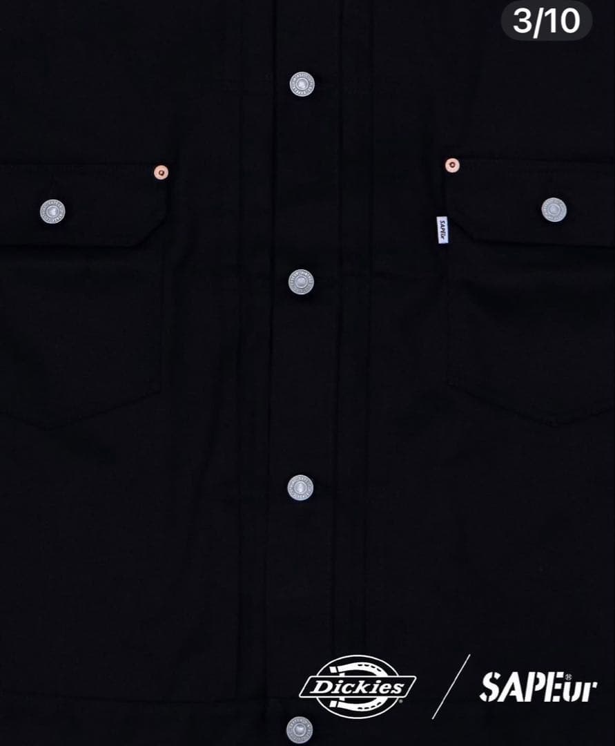 SAPEur サプール Dickies ディッキーズ コラボジャケット 黒L新品