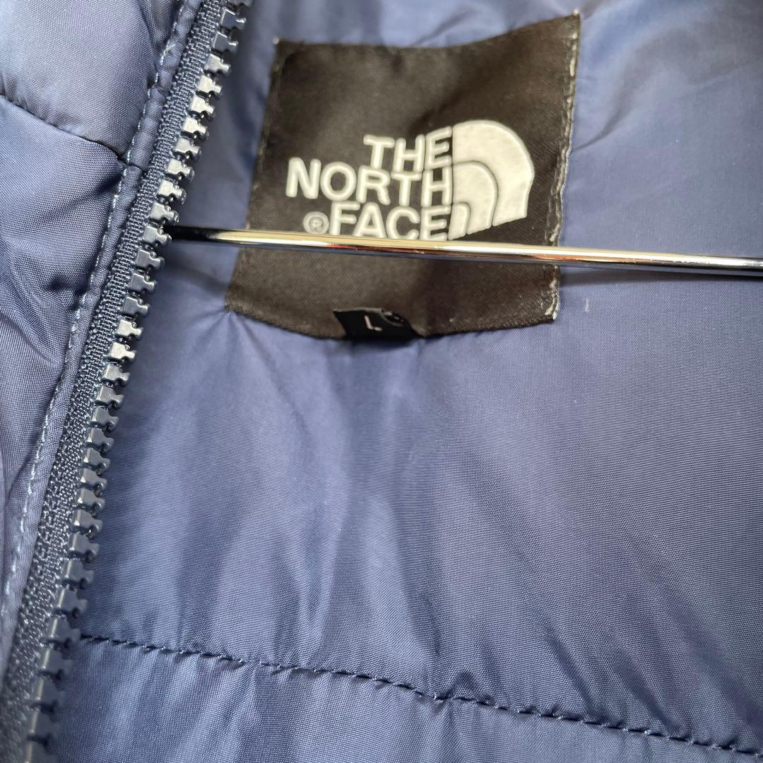 THE NORTH FACE ダウンベスト ネイビー/レッド　L メンズ
