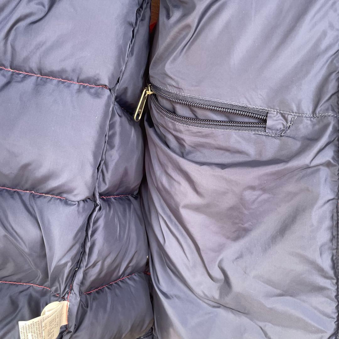 THE NORTH FACE ダウンベスト ネイビー/レッド　L メンズ