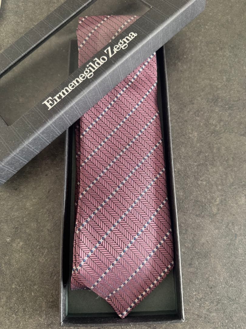 エルメネジルド ゼニア Zegna ジャガード織り・新品タグ付き