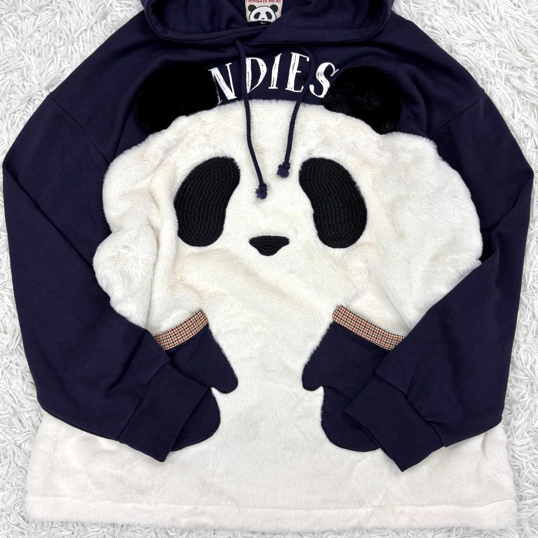 PANDIESTA JAPAN　ビッグパンダ ファーパーカー　L ネイビー