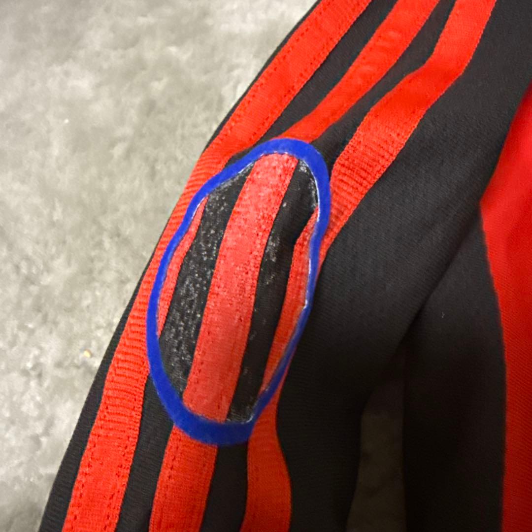 ACミラン adidas 長袖ジャージ 赤黒 値引きok