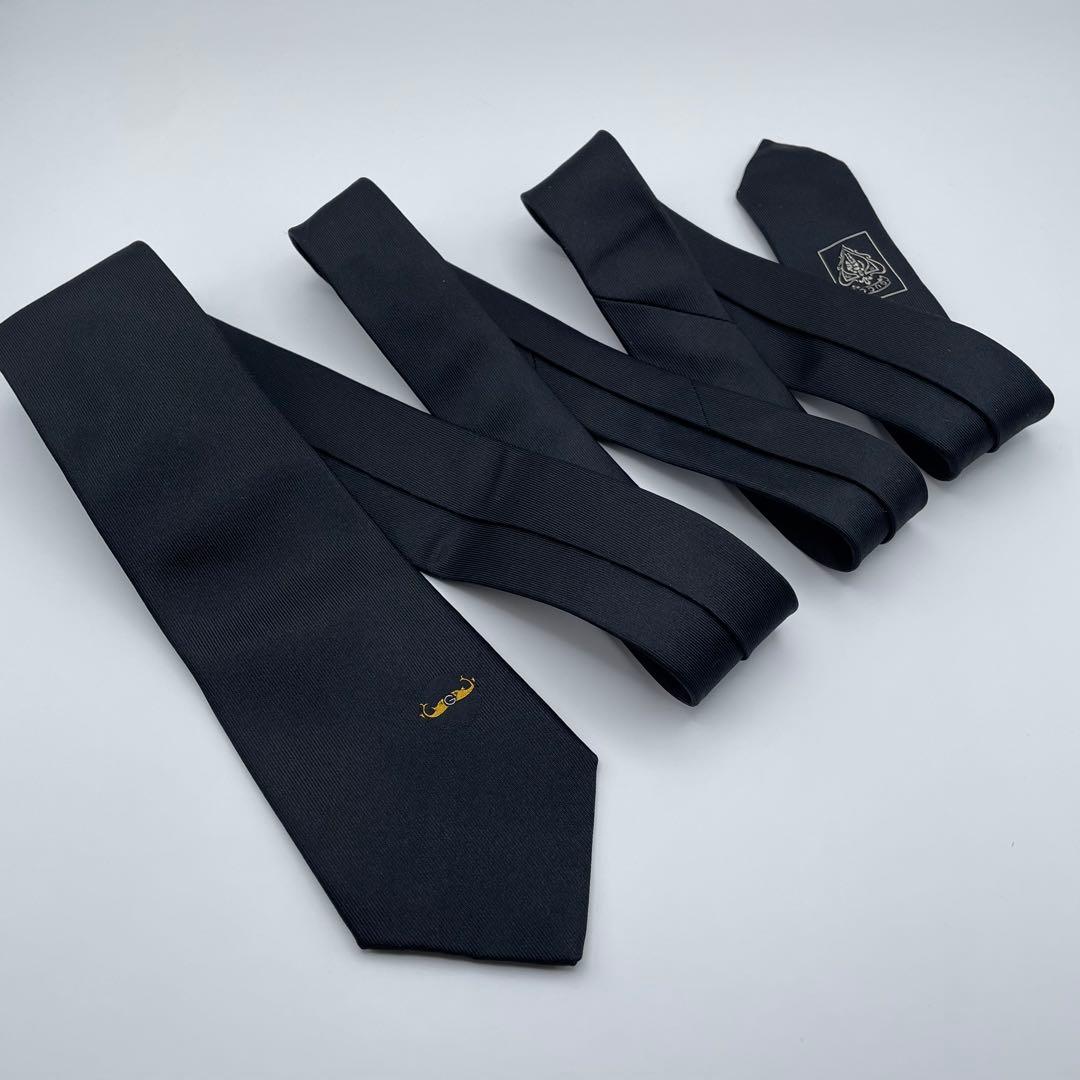 ✨極美品✨GUCCI ネクタイ 近年モデル GG柄 ソリッドタイ 無地 成人式