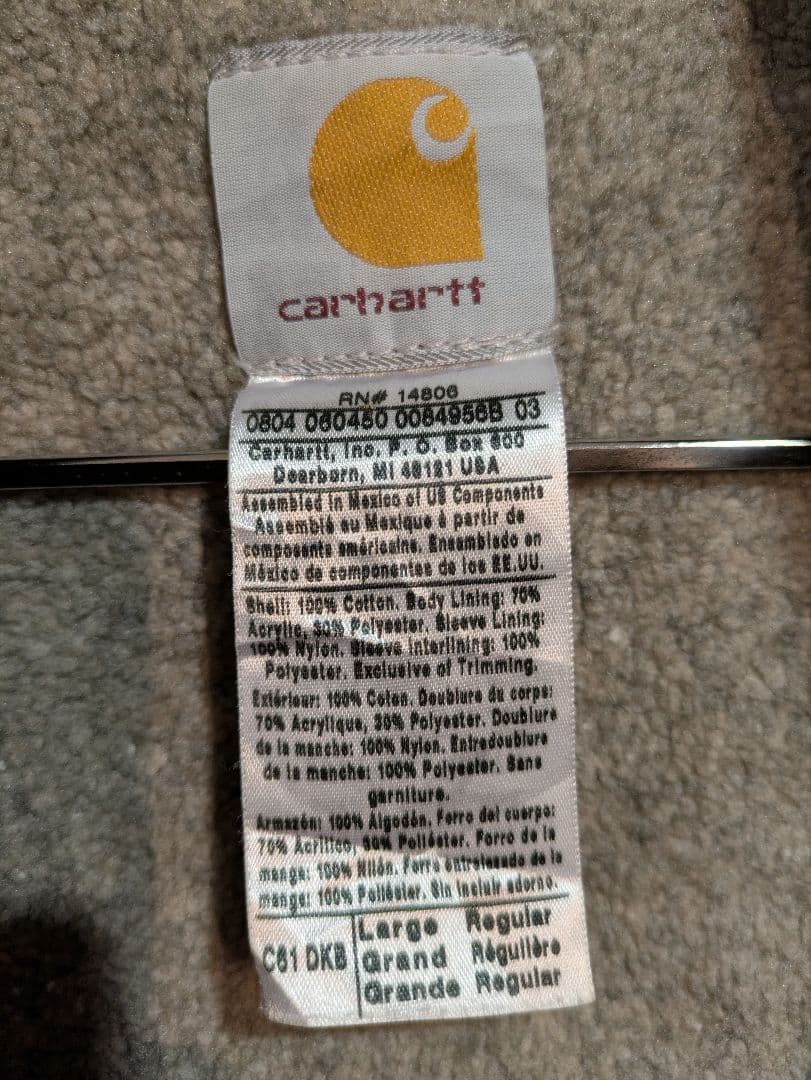 Carhartt カーハート リッジコート ダークブラウン サイズXL