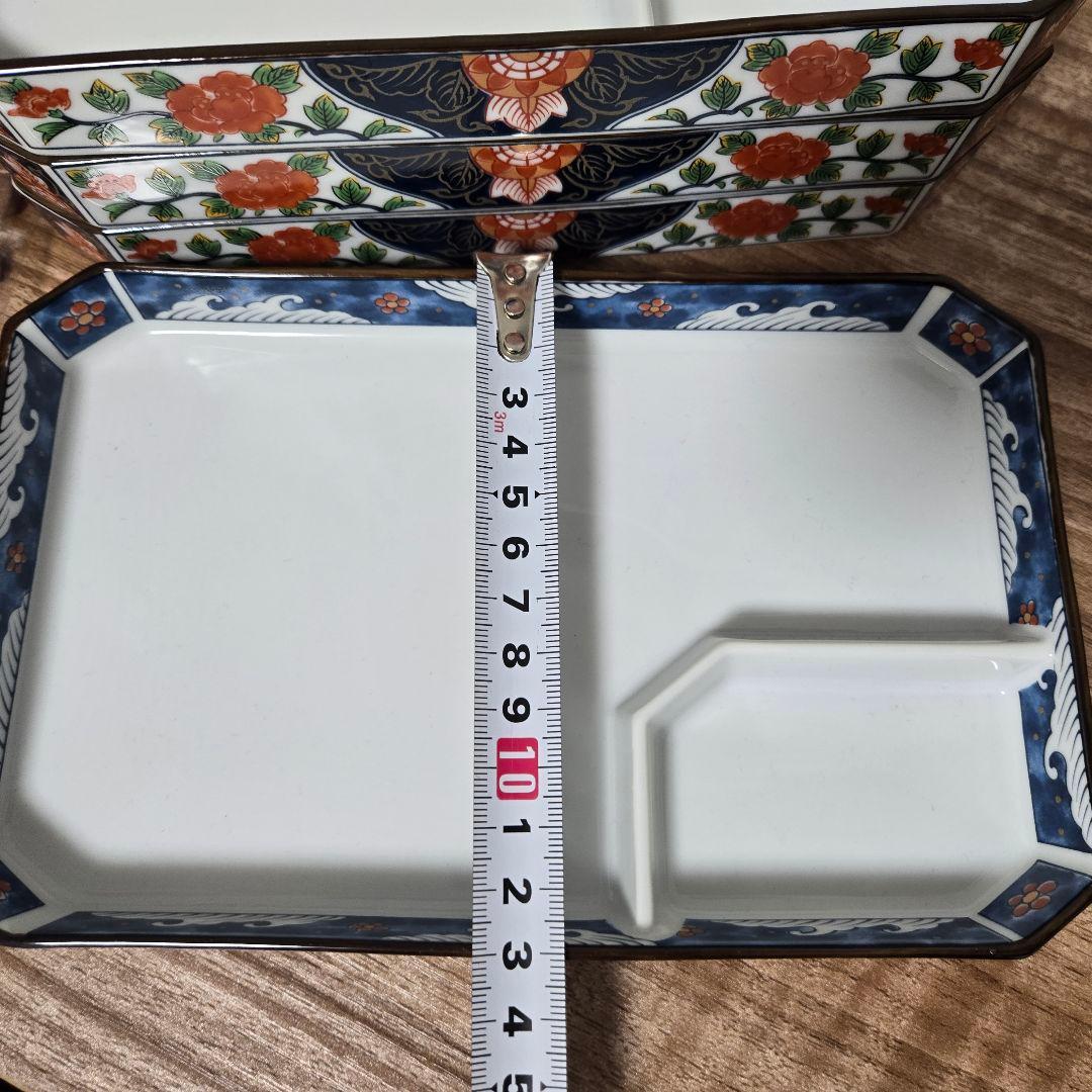 有田焼　花柄　茶碗蒸し　刺身皿