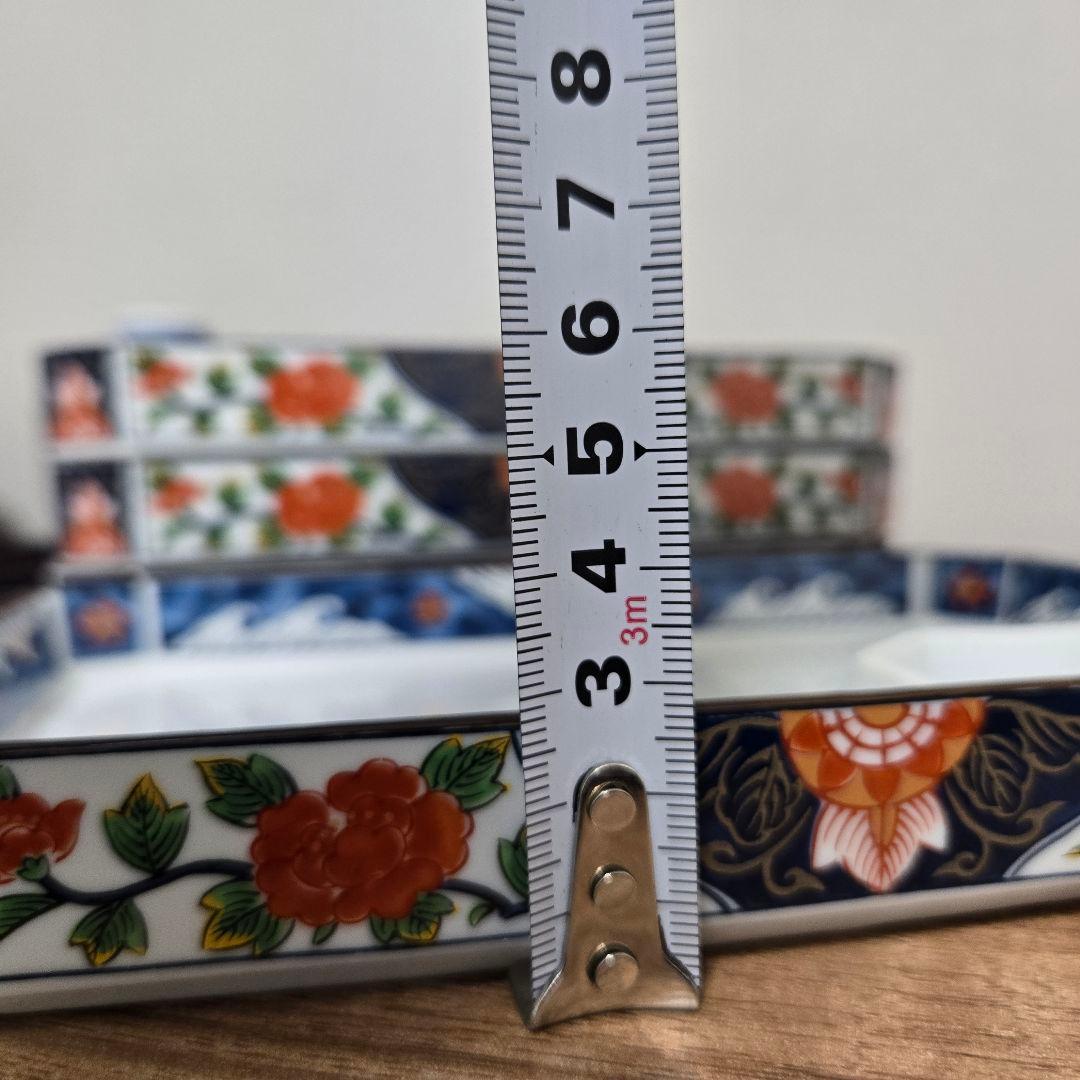 有田焼　花柄　茶碗蒸し　刺身皿