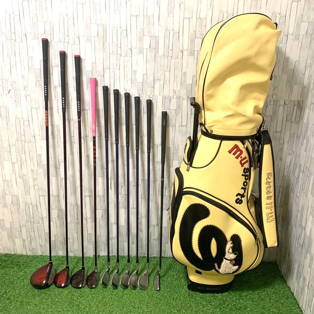 希少高性能M•U SPORTSバッグ付 オノフ 本格レディースゴルフクラブセット