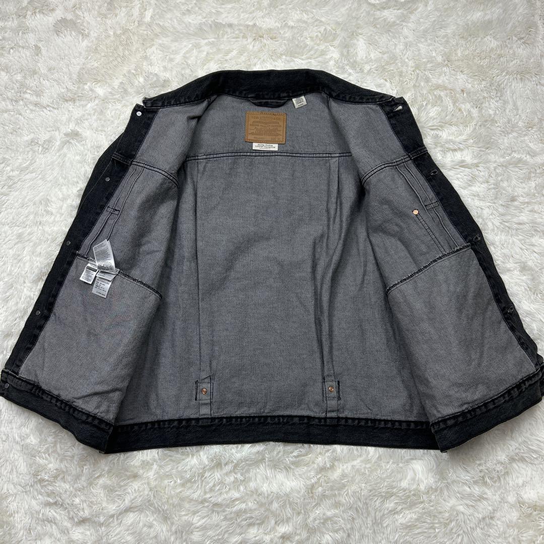 未使用級　リーバイス　1st トラッカージャケット　先染め　ブラック　XL