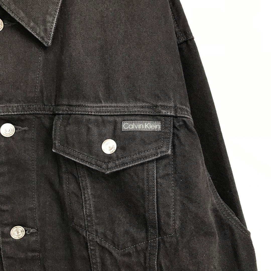 カルバンクライン　デニムジャケット　Gジャン　XL　ブラック