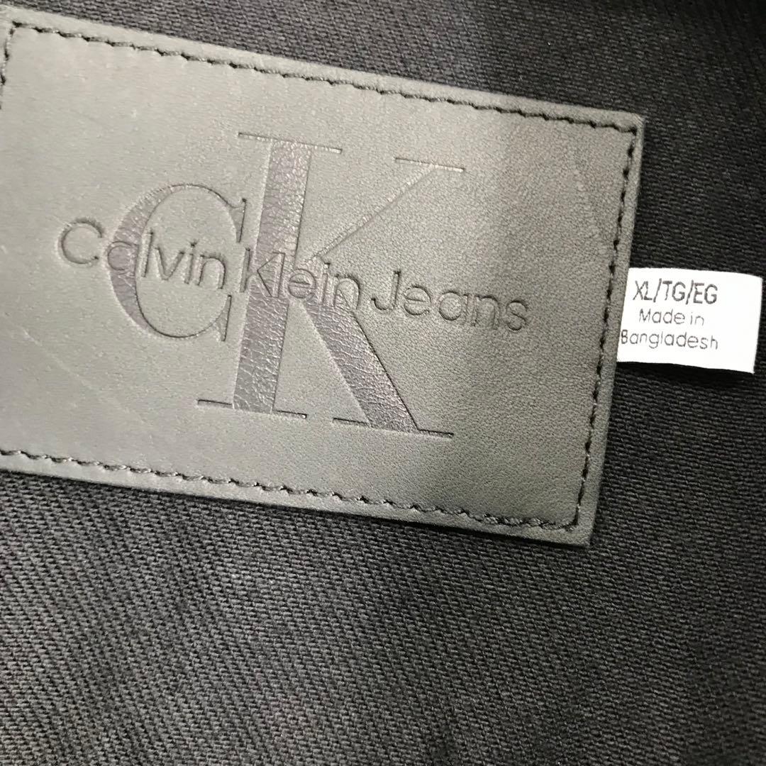 カルバンクライン　デニムジャケット　Gジャン　XL　ブラック
