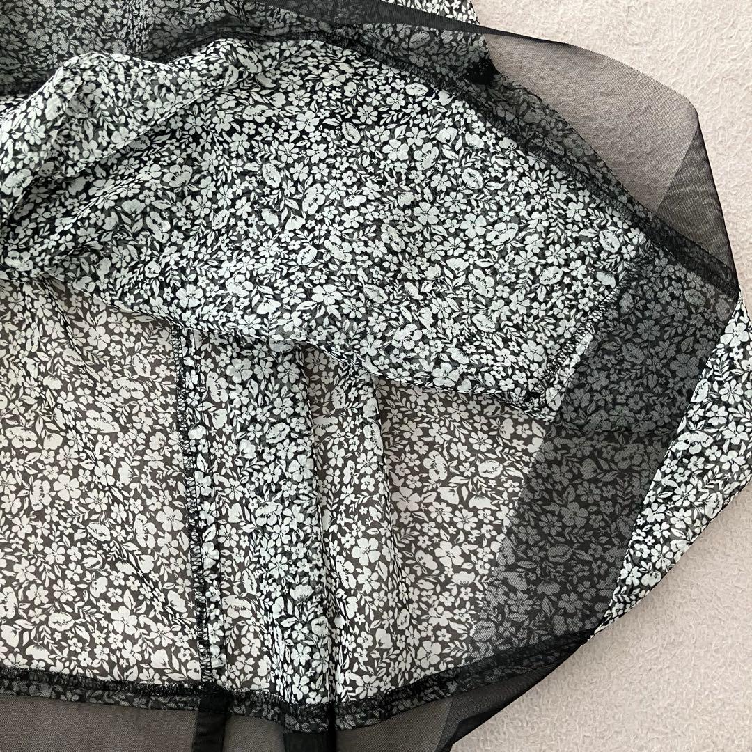 美品　エムズグレイシー シフォンティアードドレス ワンピース　40