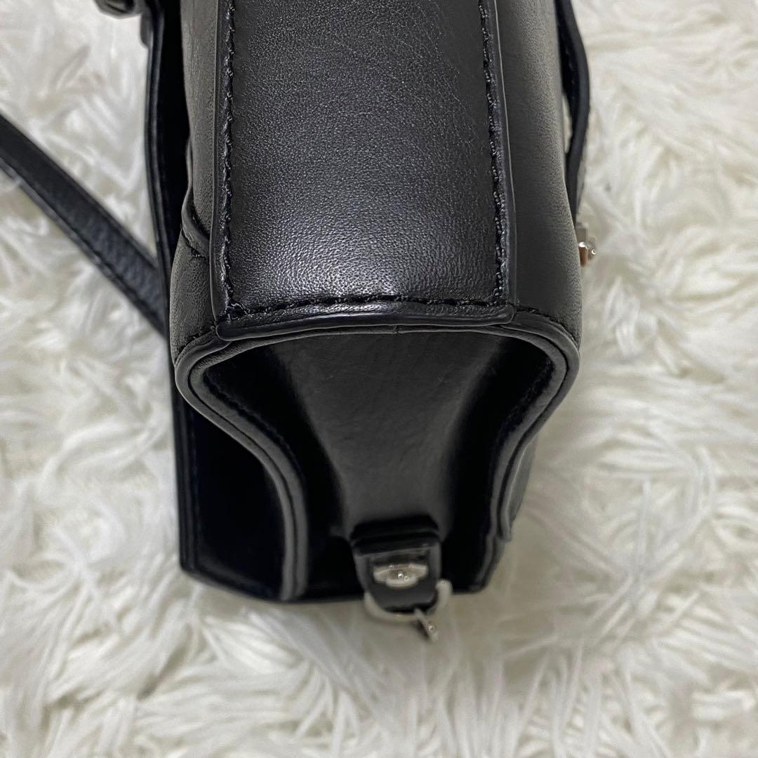 保存袋付　DIESEL ブラック 2way レザー　ハンドバッグ　クラッチバッグ