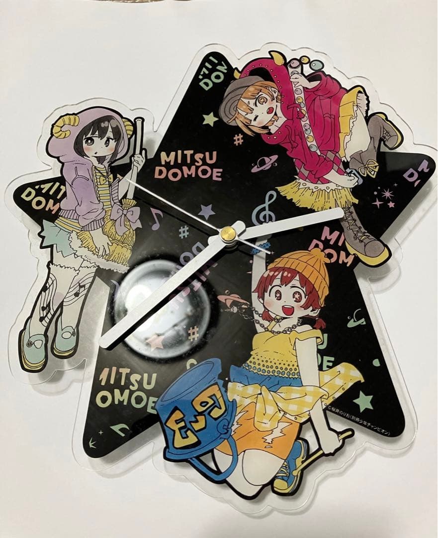 限定完全受注生産 みつどもえ アクリル時計 バンドver 桜井のりお先生 お揃い