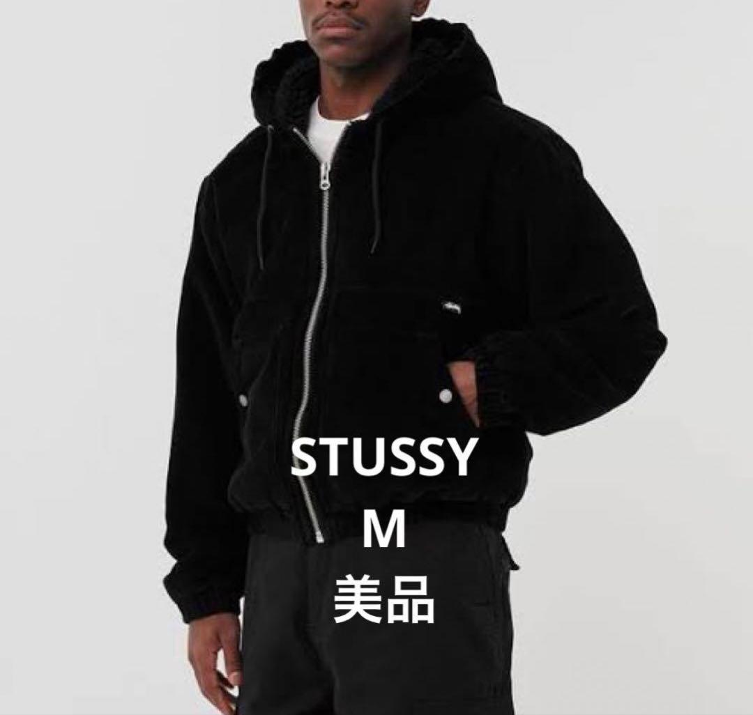 STUSSY 短丈 コーデュロイ パーカー ブルゾン M