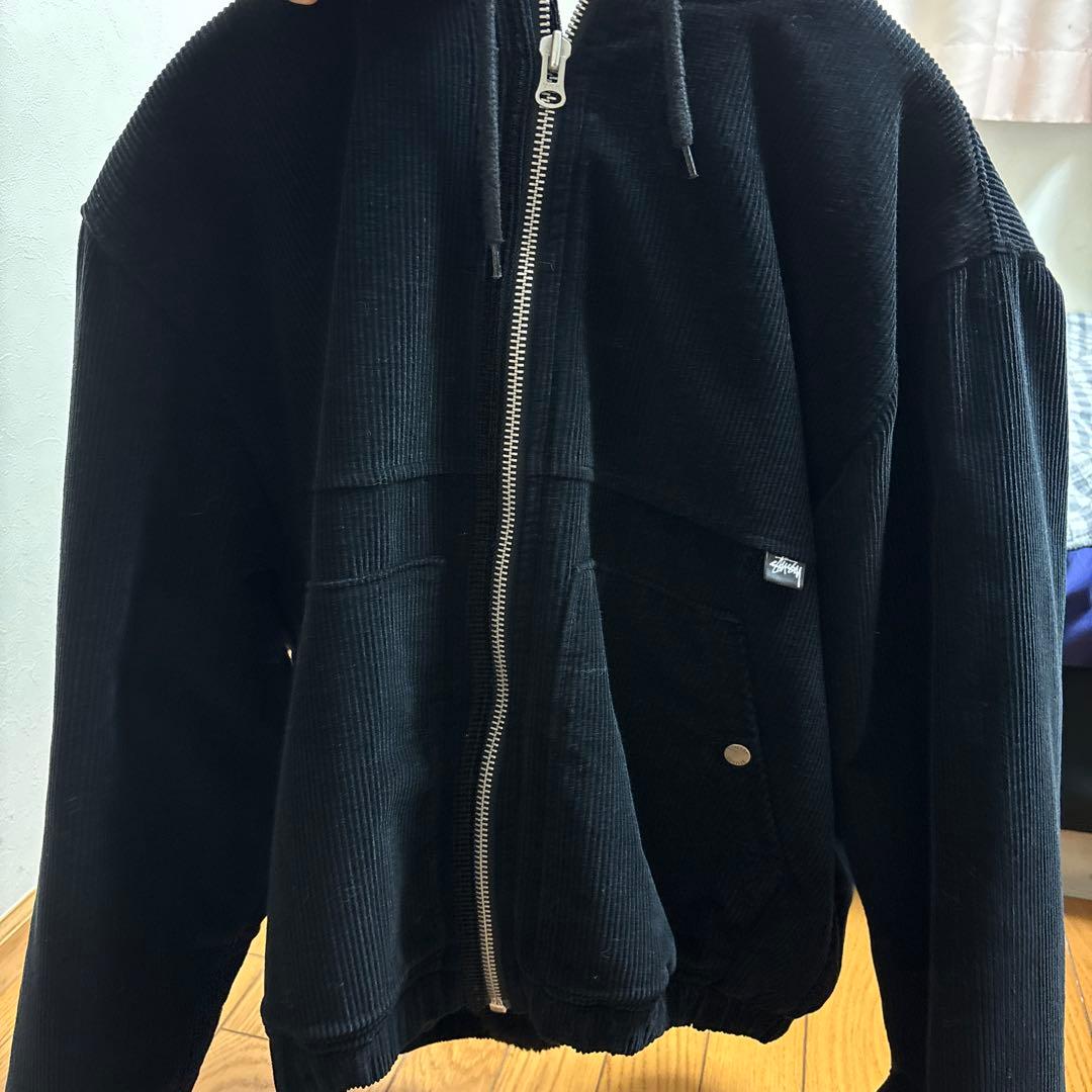 STUSSY 短丈 コーデュロイ パーカー ブルゾン M