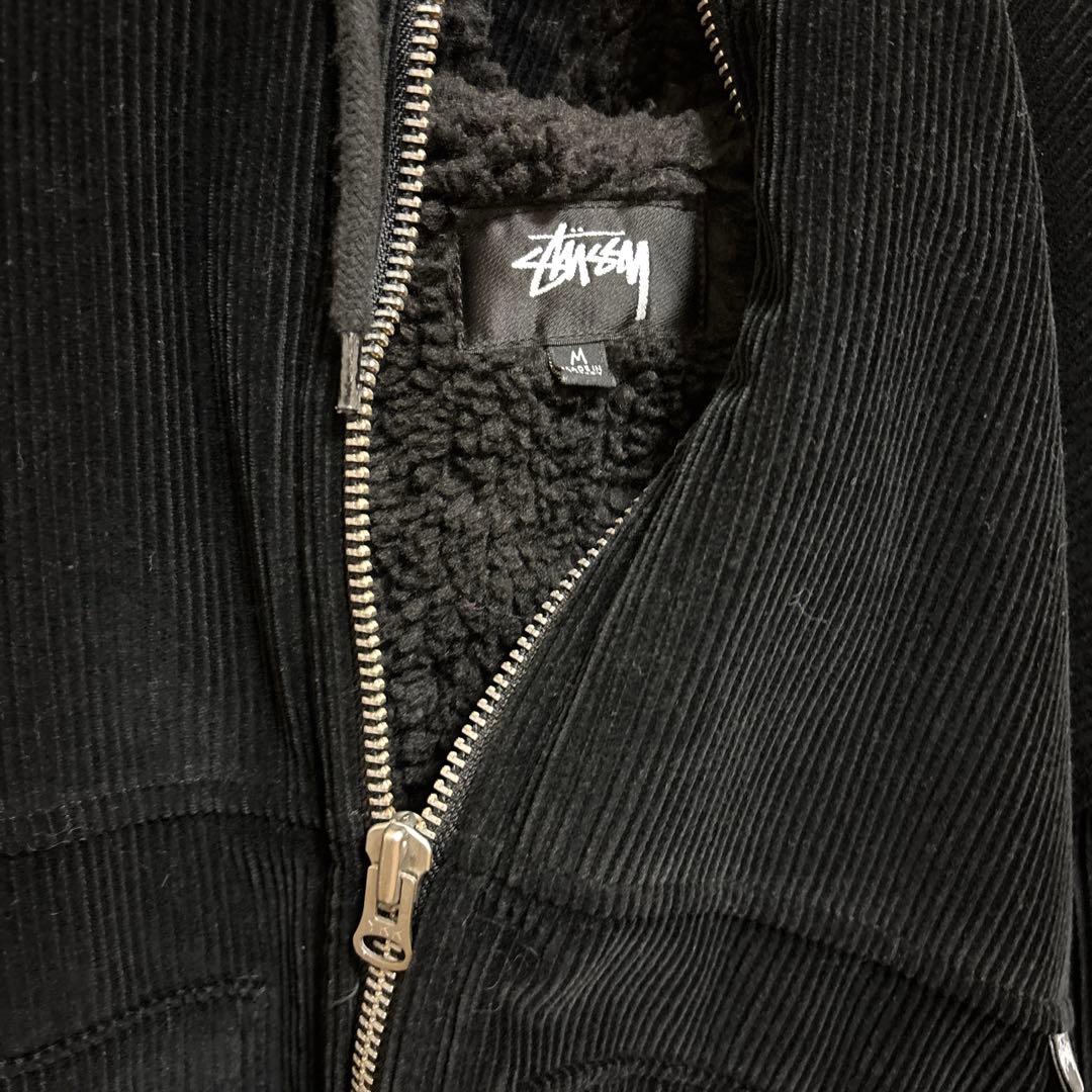 STUSSY 短丈 コーデュロイ パーカー ブルゾン M
