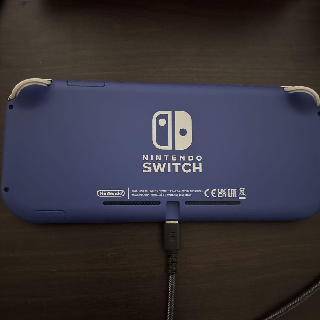 ニンテンドースイッチライトブルー 本体ケース,ソフトケース付き