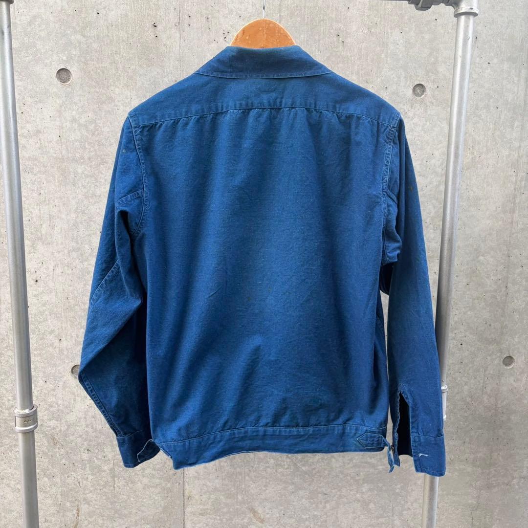 french vintage china jacket インディゴブルー XL